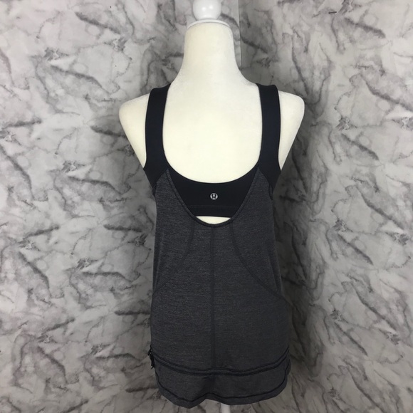 Lululemon Athletica Shelf Bra Cinch Waist Tank - Picture 1 of 11